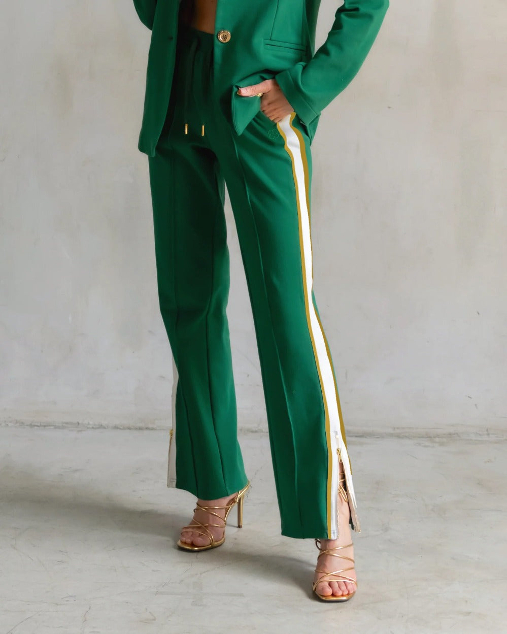 Sage Interlock Trousers