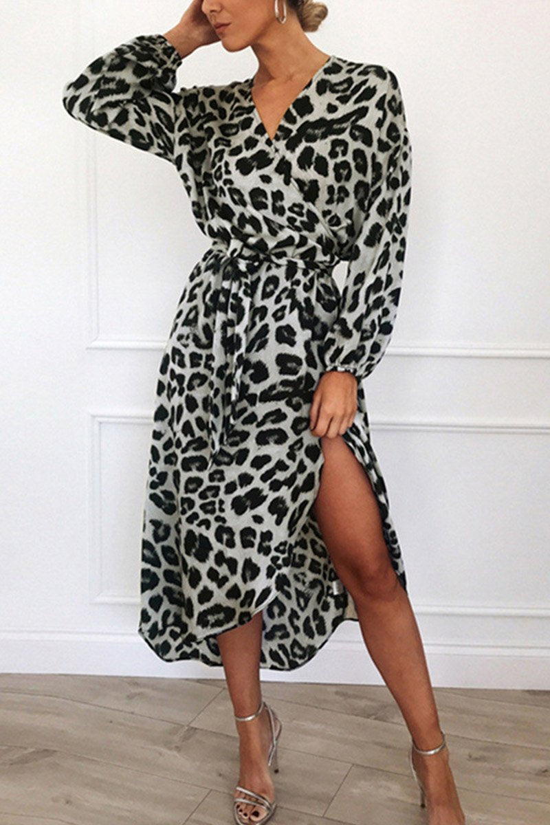 Leopard Wrap Dress