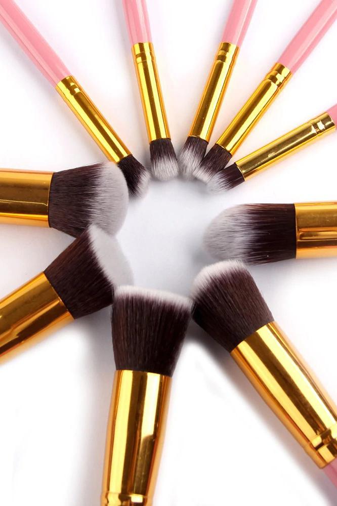 10 Piece Make up Brush Set
