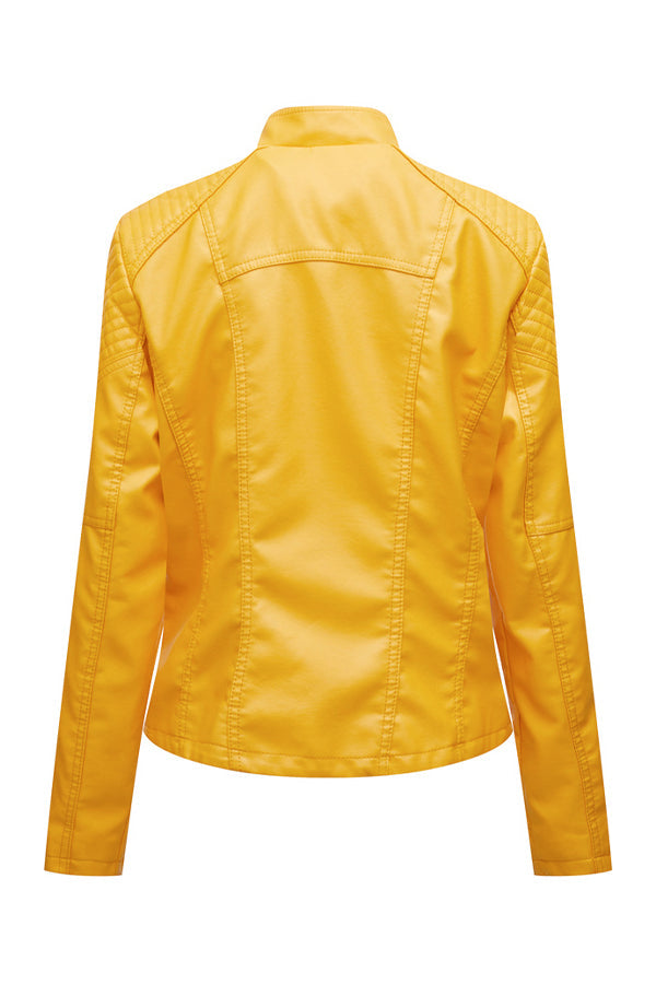 Leather Slim Fit Jacket