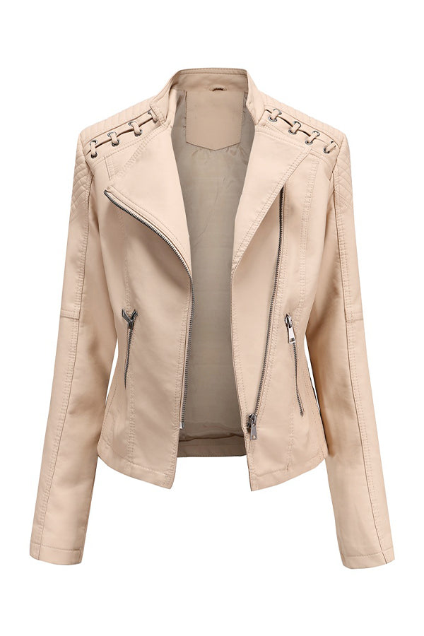 Leather Slim Fit Jacket