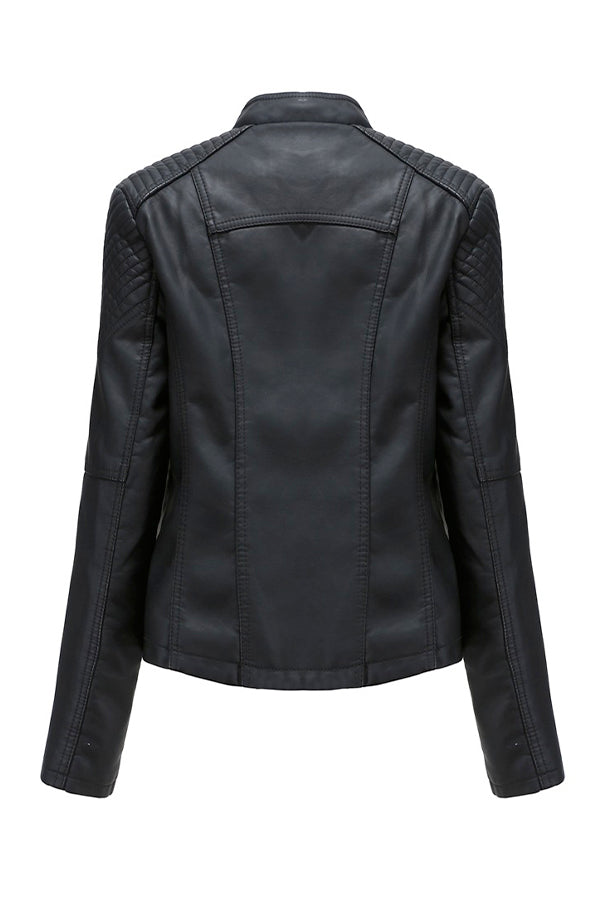 Leather Slim Fit Jacket