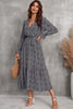 Floral Wrap Midi Dress