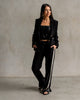 Black Interlock Trousers