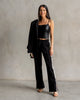 Black Interlock Trousers