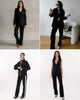 Black Interlock Trousers