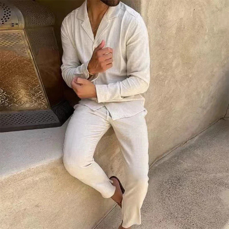 Laluna® | Summery linen men's set