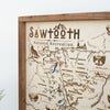 Sawtooth Map Sign | Framed Wall Art