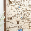 Sawtooth Map Sign | Framed Wall Art