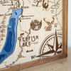 Sawtooth Map Sign | Framed Wall Art