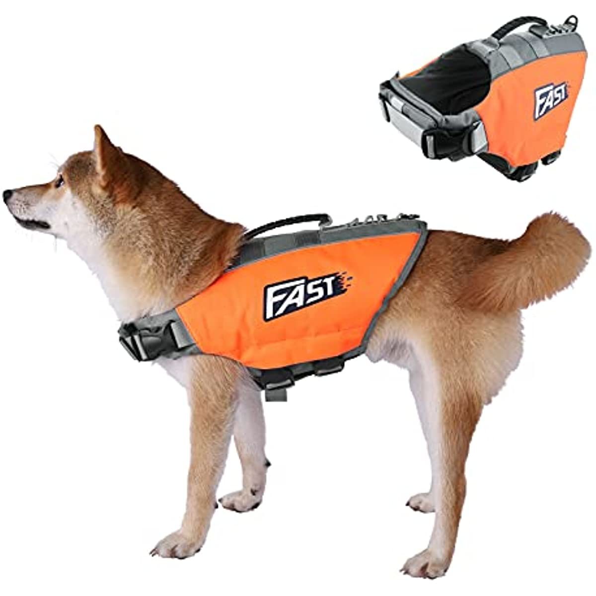 Reflective Dog Life Jacket with Rescue Handle