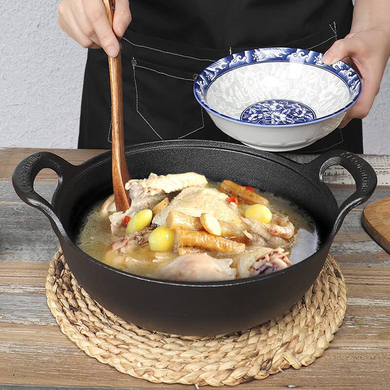 Uncoated Iron Pot