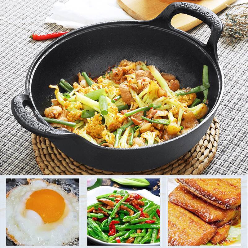 Uncoated Iron Pot