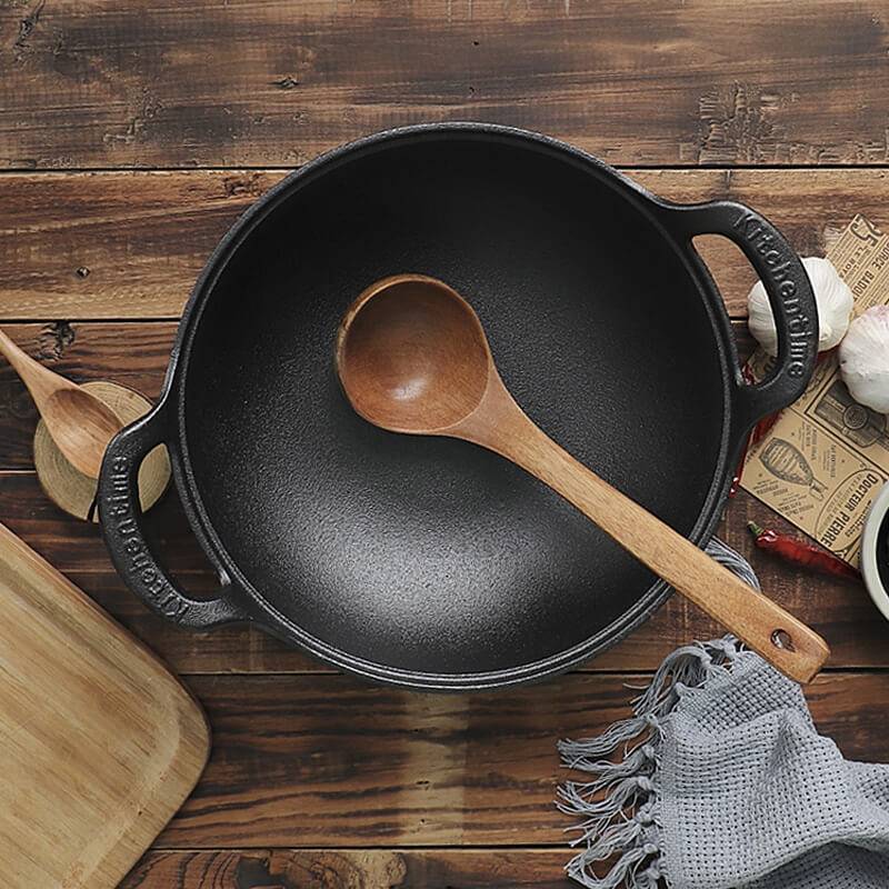 Uncoated Iron Pot
