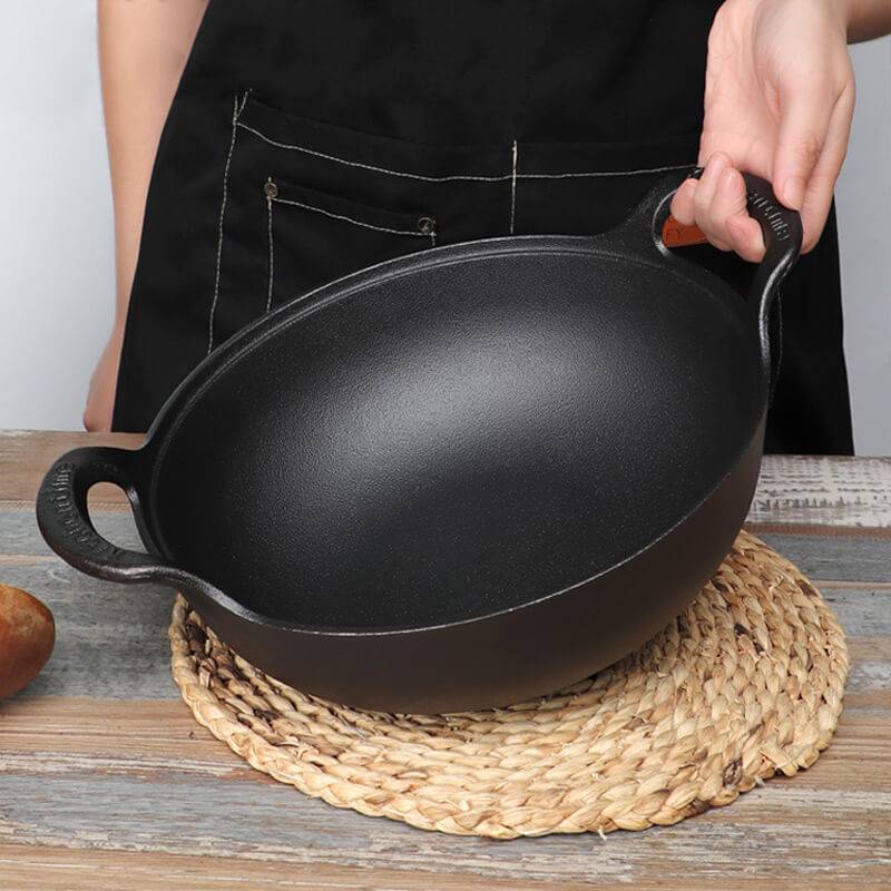 Uncoated Iron Pot