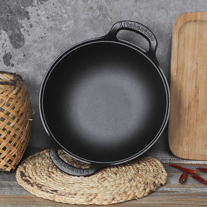 Uncoated Iron Pot